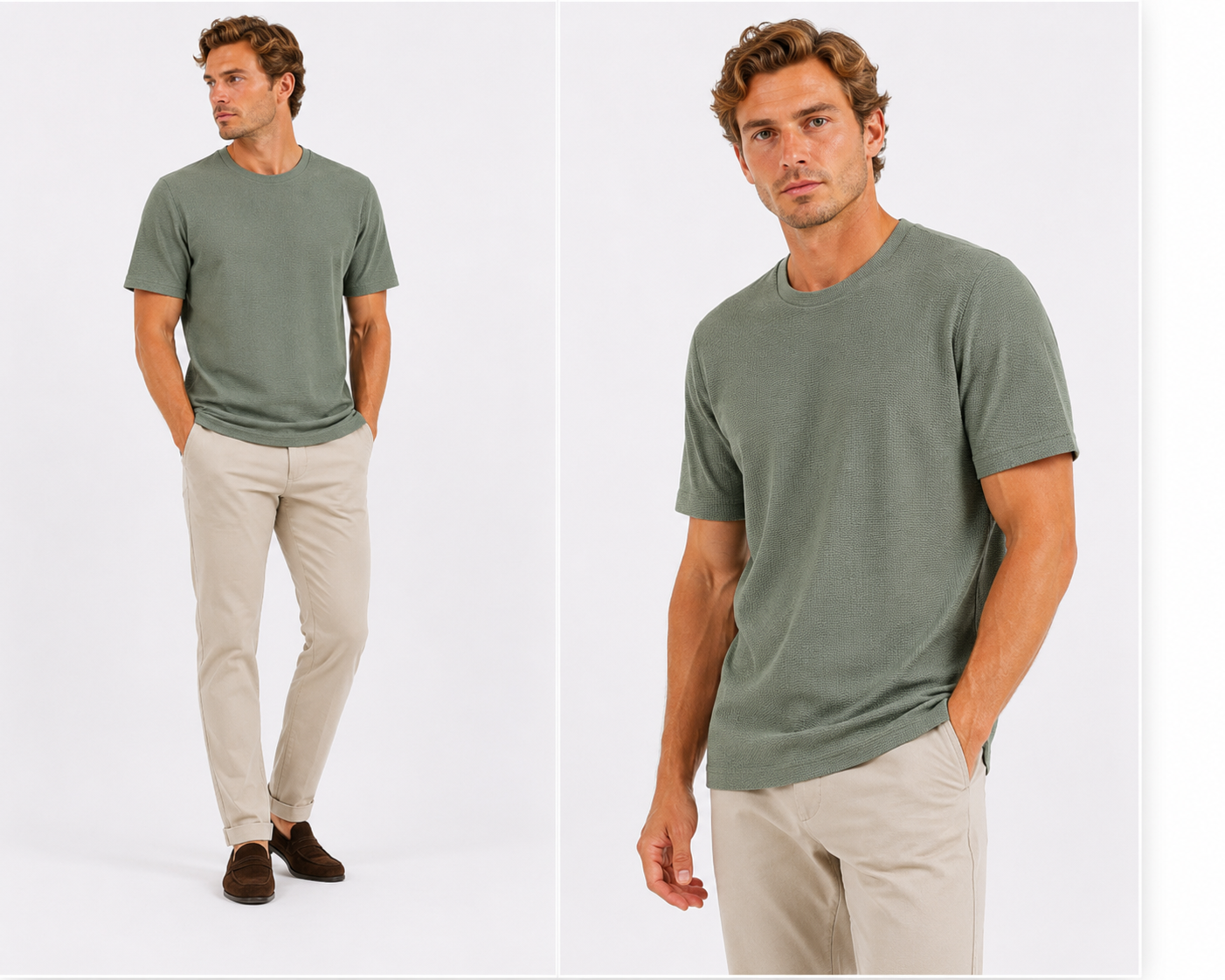 Bruno | Camiseta casual de manga corta y cuello redondo para hombre