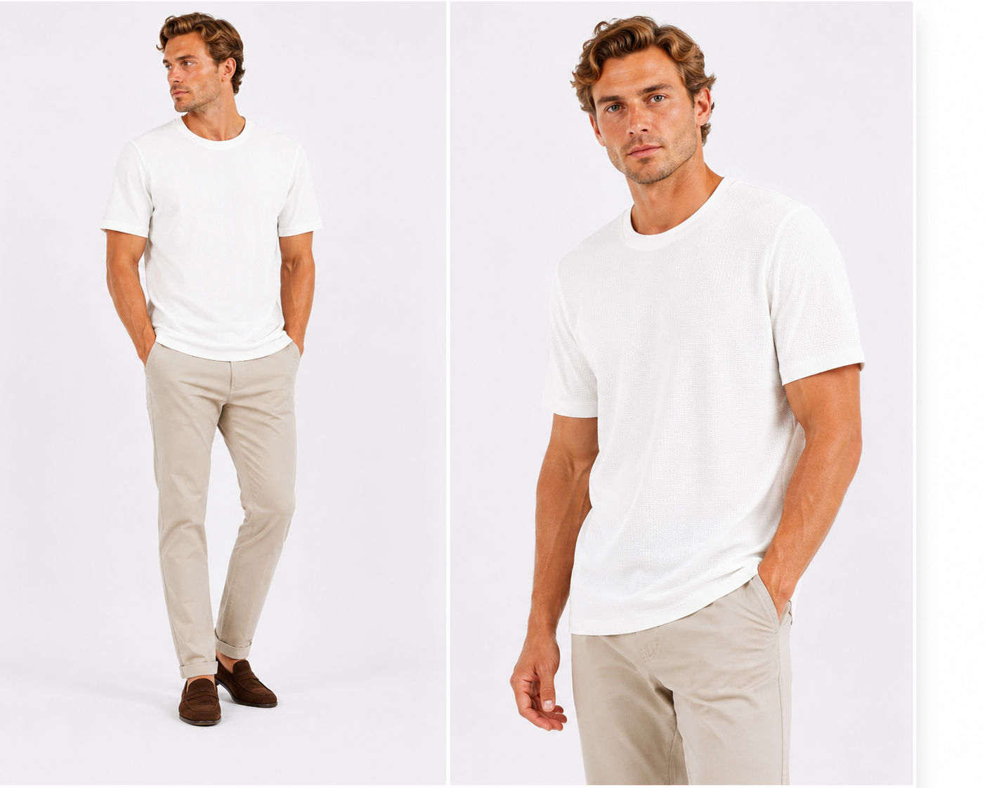 Bruno | Camiseta casual de manga corta y cuello redondo para hombre