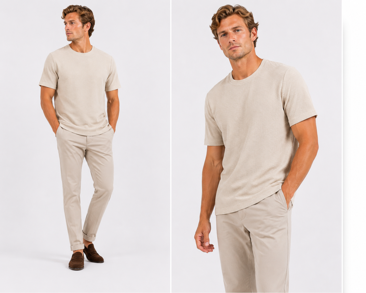 Bruno | Camiseta casual de manga corta y cuello redondo para hombre