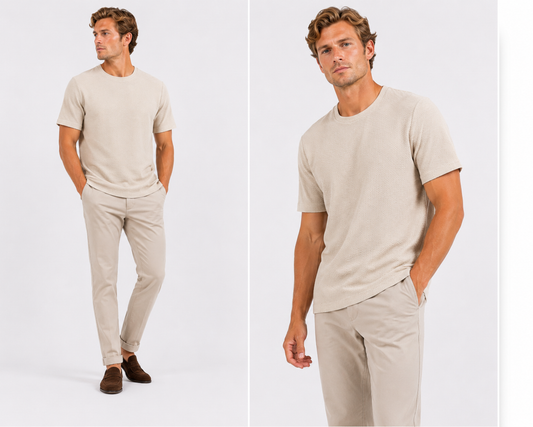 Bruno | Camiseta casual de manga corta y cuello redondo para hombre
