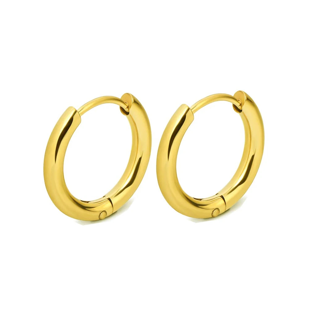 Pendientes de Acero Inoxidable | Unisex | Piercing para Cartílago  y Lóbulo | Mini Aros