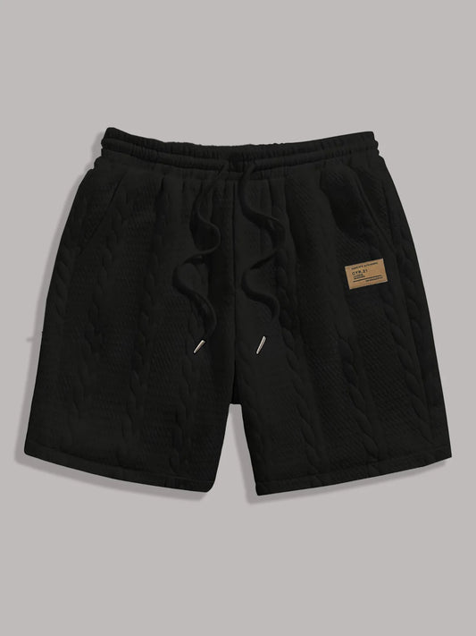 Liam | Pantalón corto casual de pana negra para hombre
