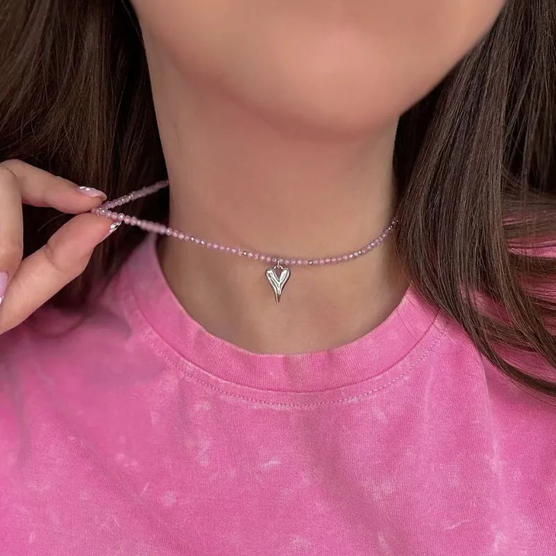 Collar Largo de Borlas, Perlas de Imitación y Cristales | Joyería Elegante